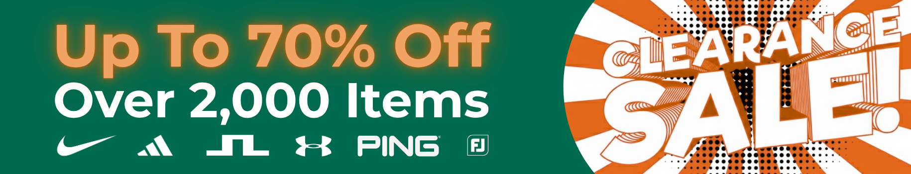 GOLF CLOTHING CLEARANCE SALE